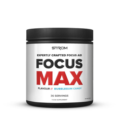Strom Sports FocusMAX 216g - Bubblegum product packaging