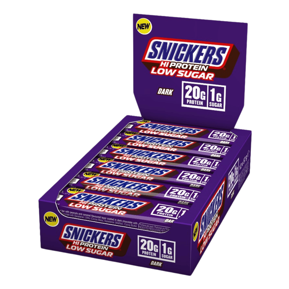 Mars Snickers Low Sugar High Protein Bar 12x57g - Dark Chocolate