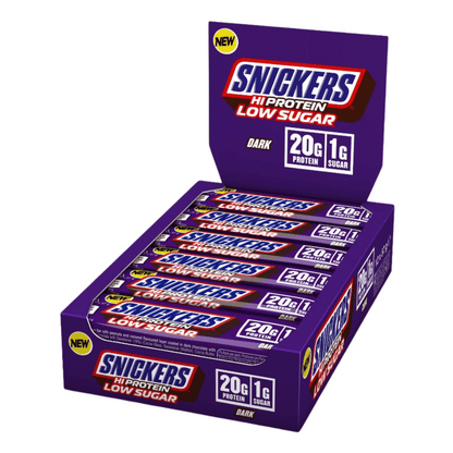 Mars Snickers Low Sugar High Protein Bar 12x57g - Dark Chocolate