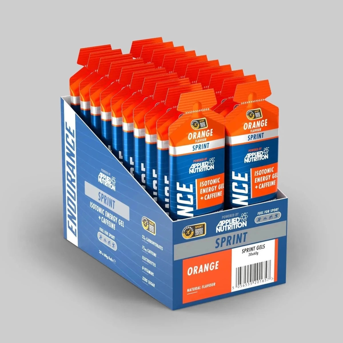 Applied Nutrition Endurance Velocity Sprint Gel 20x60g — Orange