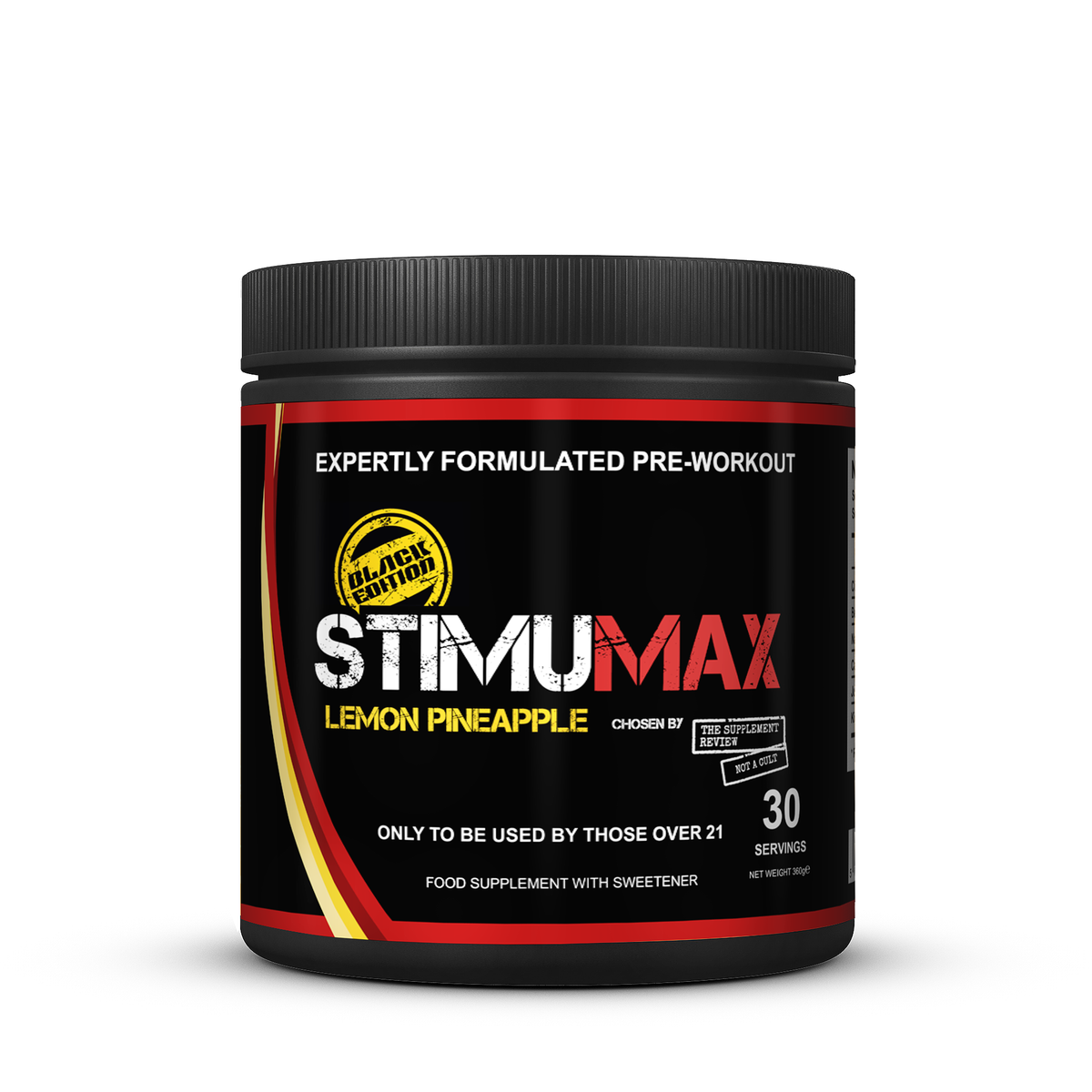 Strom Sports StimuMAX Black Edition 360g — Lemon Pineapple