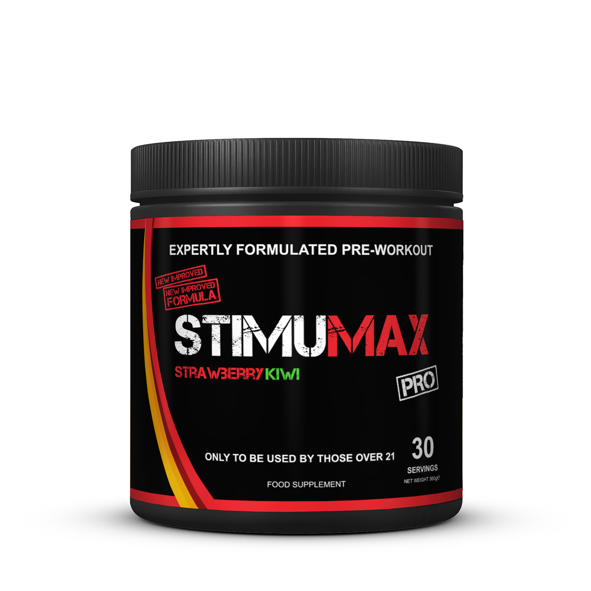 Strom Sports StimuMAX PRO 360g - Strawberry Kiwi product packaging