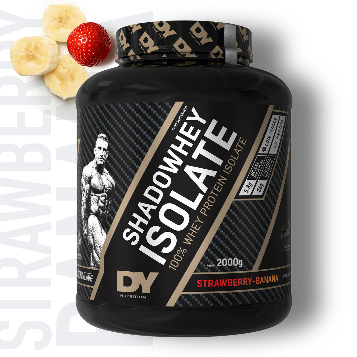 DY Nutrition Shadowhey Isolate 2kg — Strawberry-Banana