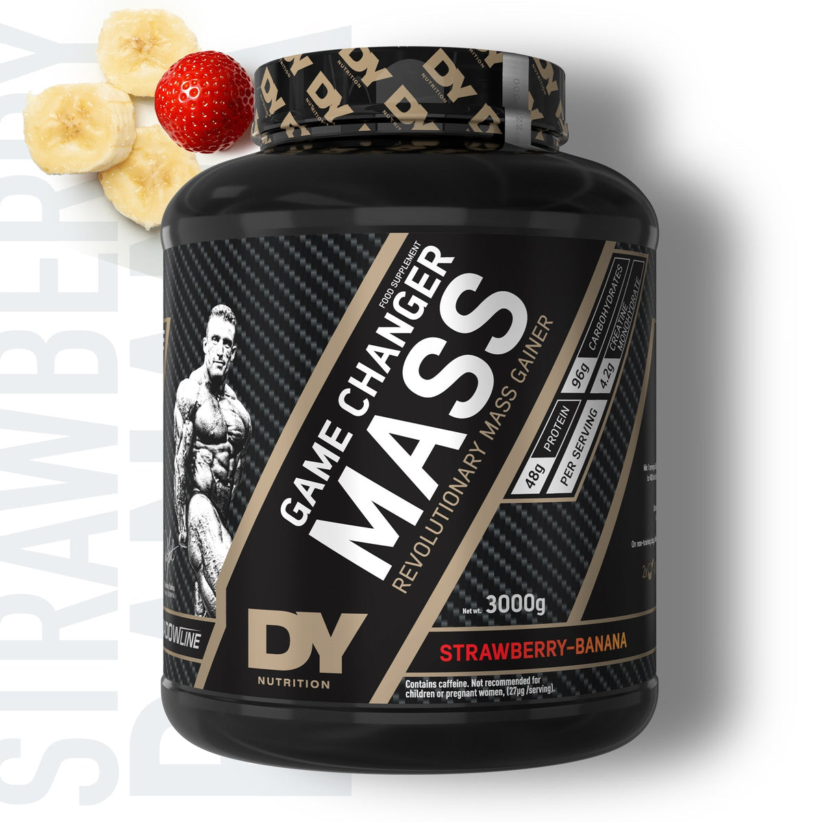 DY Nutrition Game Changer Mass Gainer 3kg — Strawberry Banana