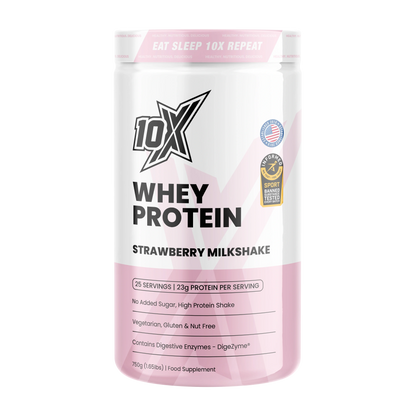 10X Athletic Whey Protein 750g Strawberry Milkshake packshot
