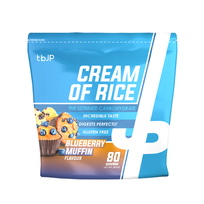 Trained By JP Cream Of Rice 2kg - Blueberry Muffin product packaging