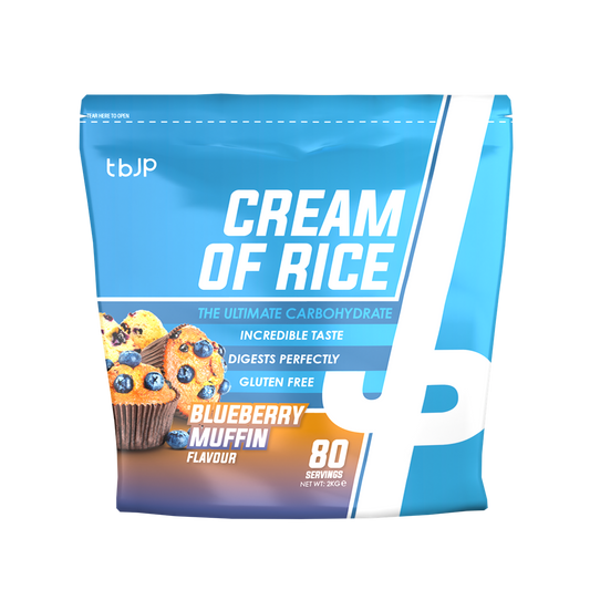 Trained By JP Cream Of Rice 2kg - Blueberry Muffin product packaging