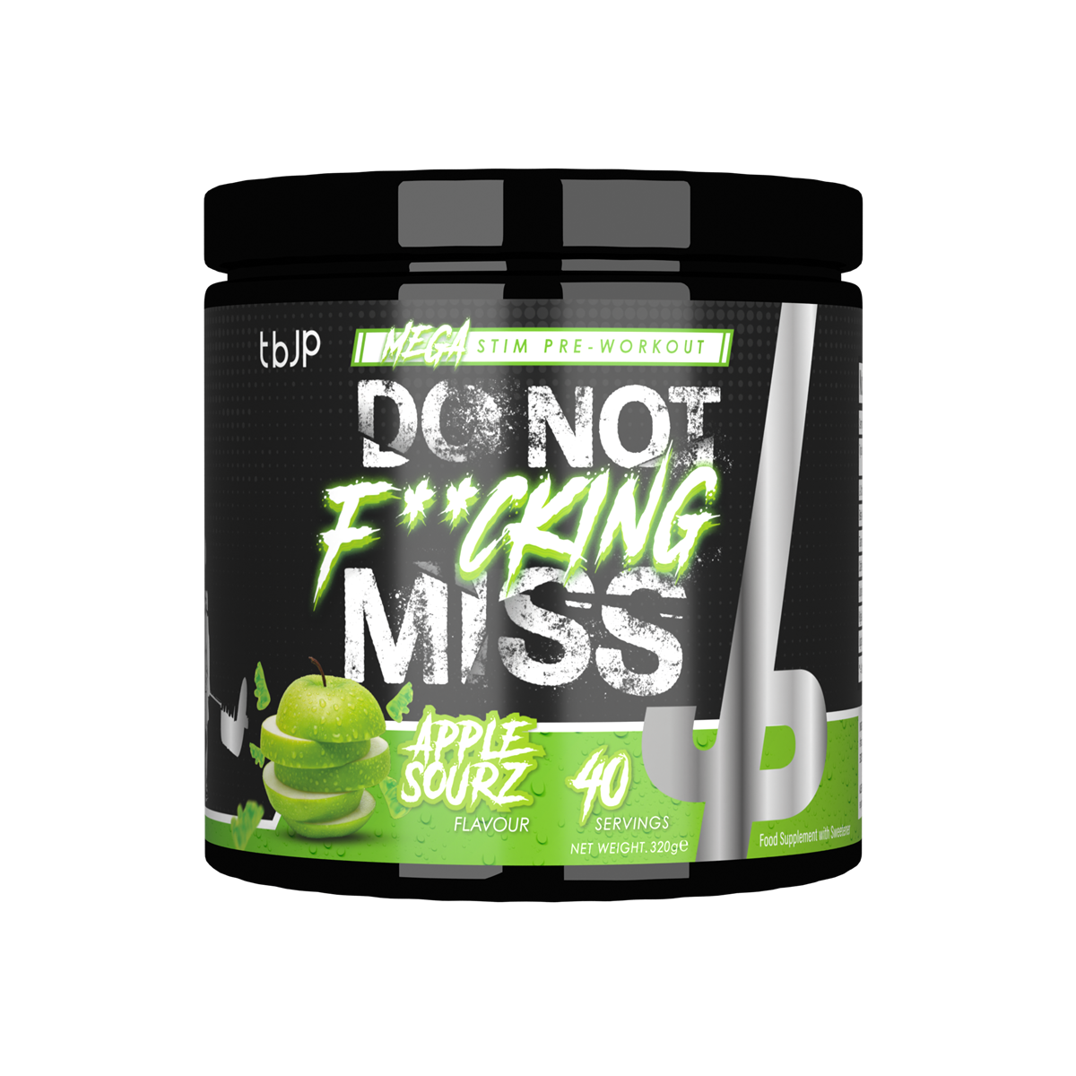 Trained By JP DNFM 320g - Apple Sourz product packaging
