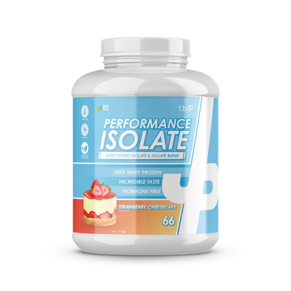 Trained By JP Performance Isolate 2kg - Strawberry Cheesecake product packaging