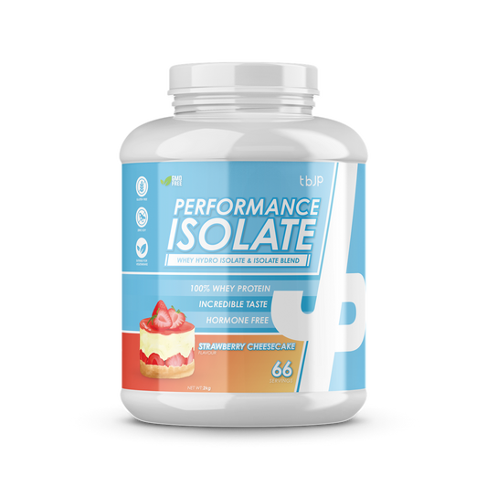 Trained By JP Performance Isolate 2kg - Strawberry Cheesecake product packaging