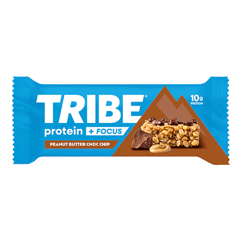 Tribe Protein + Focus Flapjack 12x60g - Choc Brownie product packaging