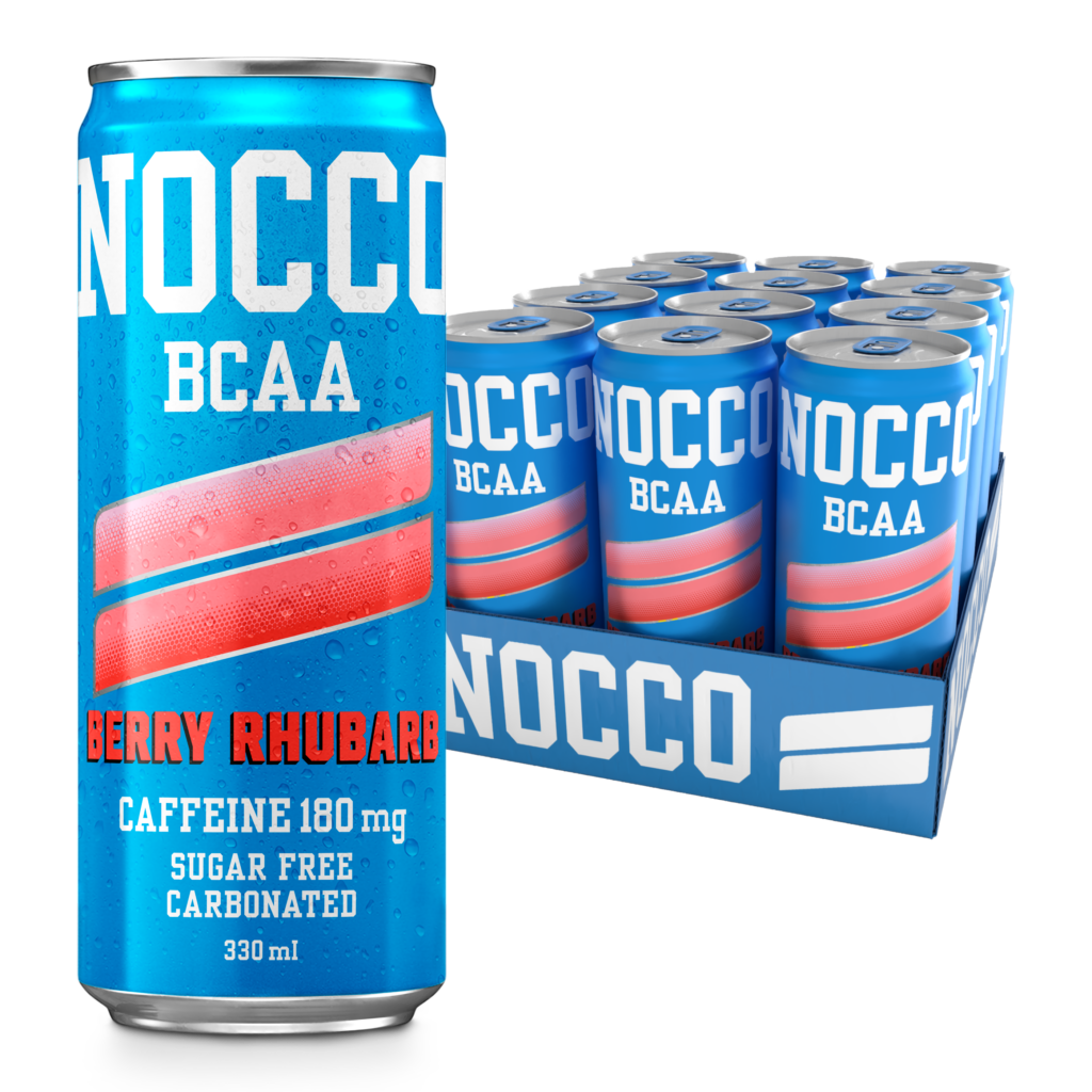 NOCCO BCAA 12x330ml Berry Rhubarb packshot
