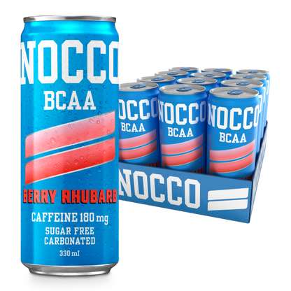 NOCCO BCAA 12x330ml Berry Rhubarb packshot