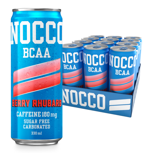 NOCCO BCAA 12x330ml Berry Rhubarb packshot