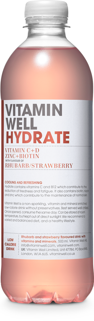 Vitamin Well Hydrate 500ml bottle (UK label)