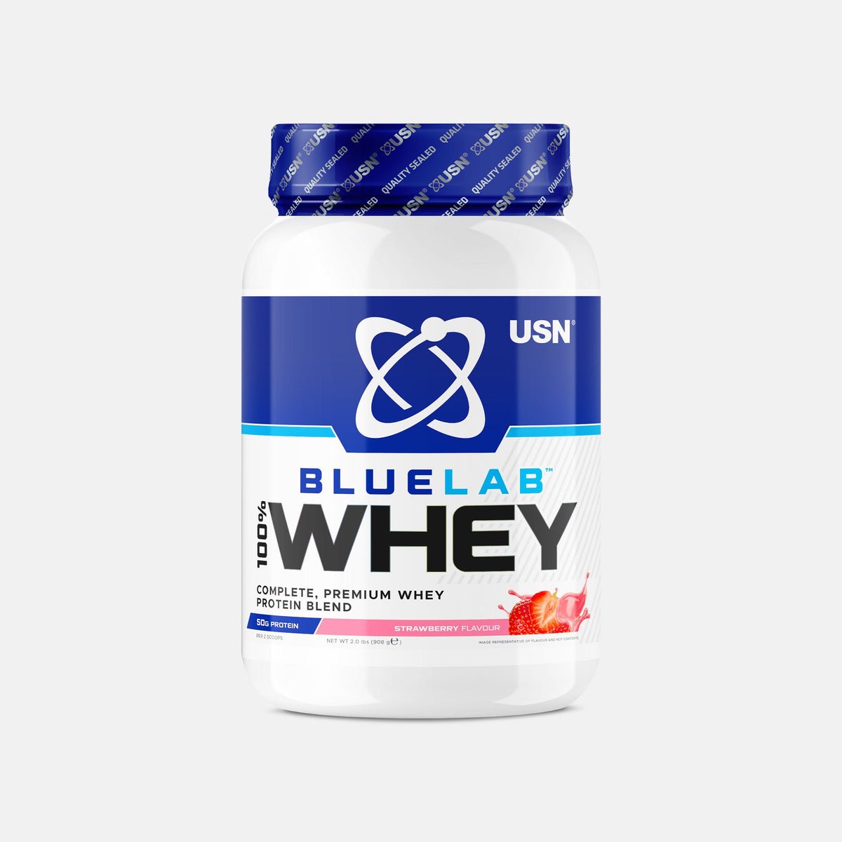 USN Blue Lab Whey 908g — Strawberry