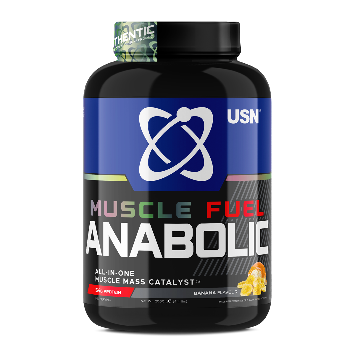 USN Muscle Fuel Anabolic 2kg - Banana product packaging