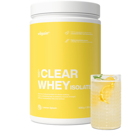 Vilgain Clear Whey Isolate 500g - Lemon Splash product packaging