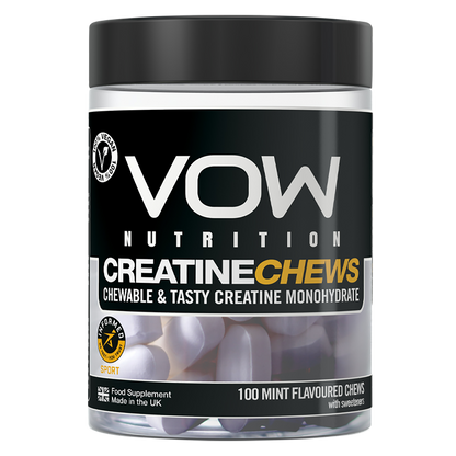 VOW Nutrition Creatine Chews 100 Tabs - Mint product packaging