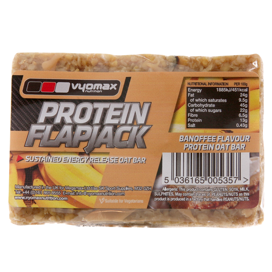 Vyomax Nutrition Protein Flapjacks Banoffee 12x100g — VYO003