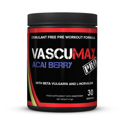 Strom Sports VascuMAX PRO 470g - Acai Berry product packaging