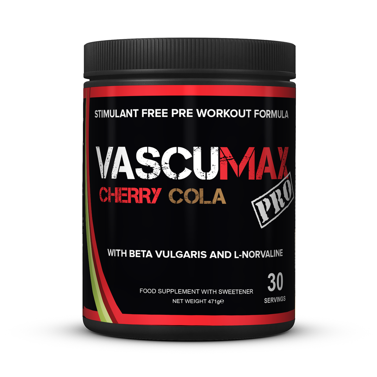 Strom Sports VascuMAX PRO 470g - Cherry Cola product packaging
