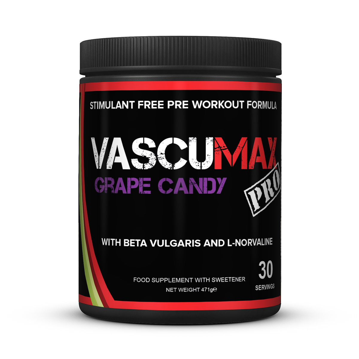 Strom Sports VascuMAX PRO 470g - Grape Candy product packaging