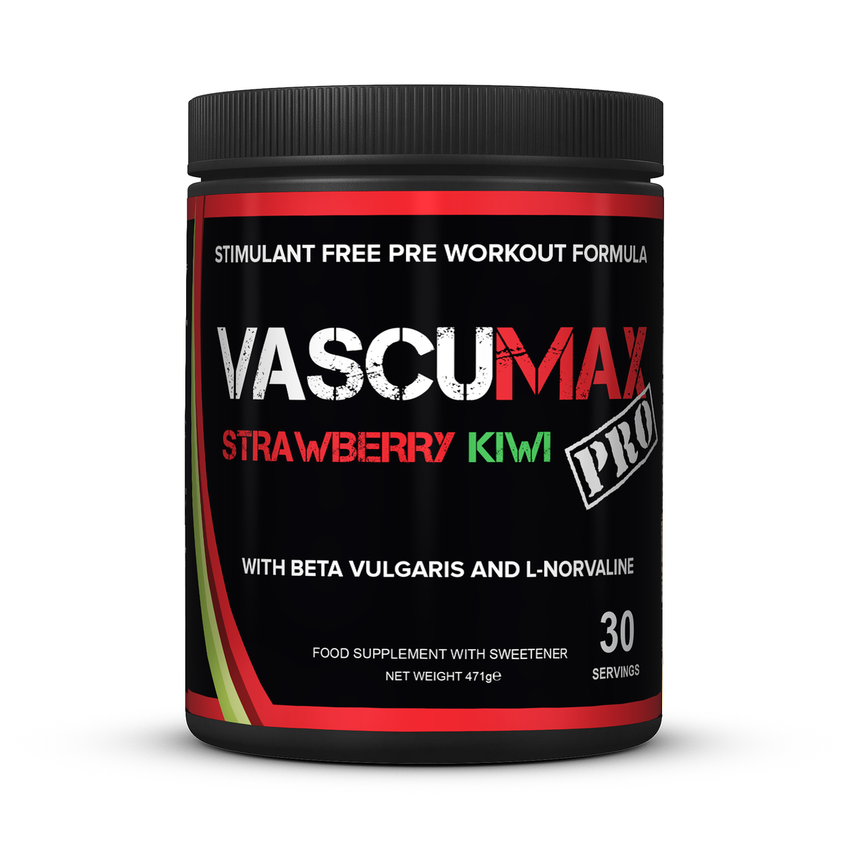 Strom Sports VascuMAX PRO 470g - Strawberry Kiwi product packaging