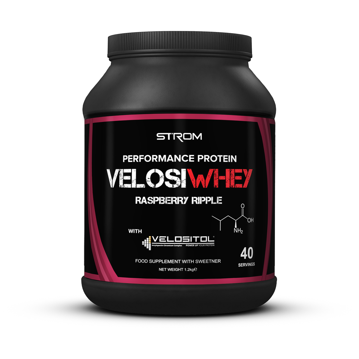 Strom Sports VelosiWhey 1.2kg — Raspberry Ripple