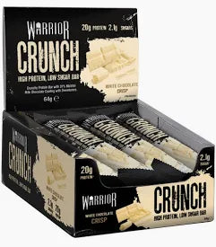 Warrior Crunch Bars 12x64g — White Chocolate