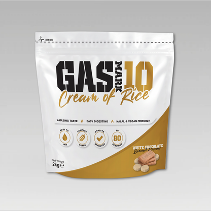 Gas Mark 10 Cream of Rice 2kg White Chocolate Biscuit packshot