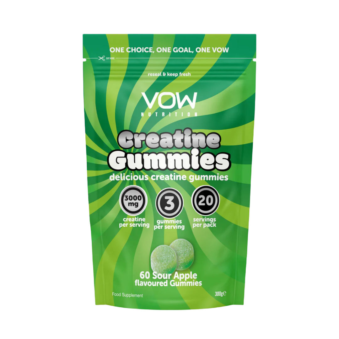 VOW Nutrition Creatine Gummies 60 Tabs Sour Apple packshot