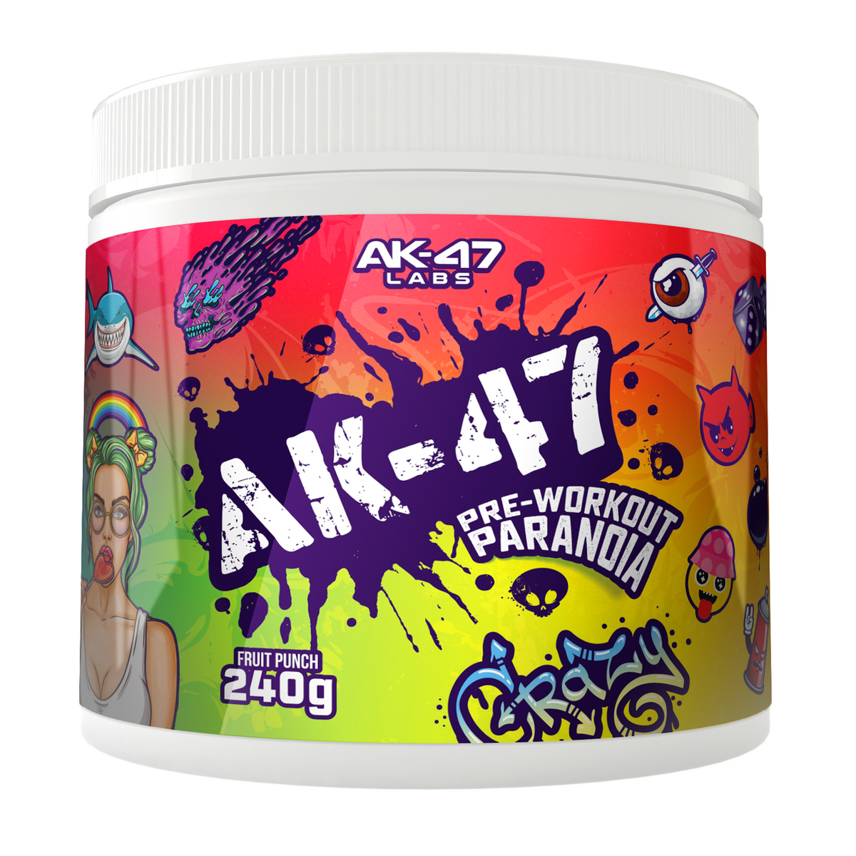 AK-47 Labs Pre-Workout Paranoia Fruit Punch 240g
