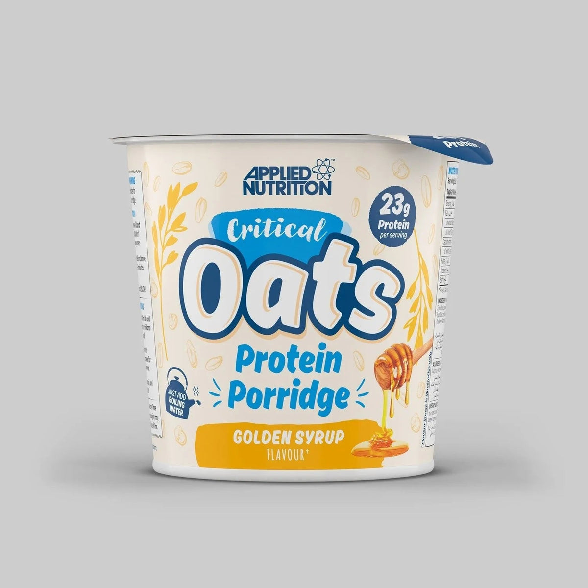 Applied Nutrition Critical Oats Protein Porridge 12x60g - Golden Syrup - manufacturer product image