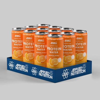 Applied Nutrition Sparkling Protein Water 12x330ml - Orange Burst - manufacturer product image