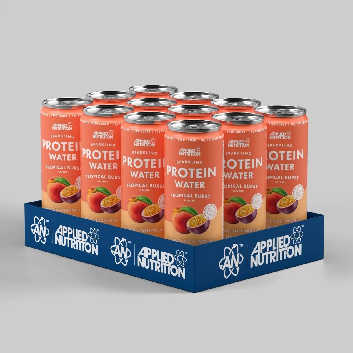 Applied Nutrition Sparkling Protein Water 12x330ml - Tropical Burst - manufacturer product image