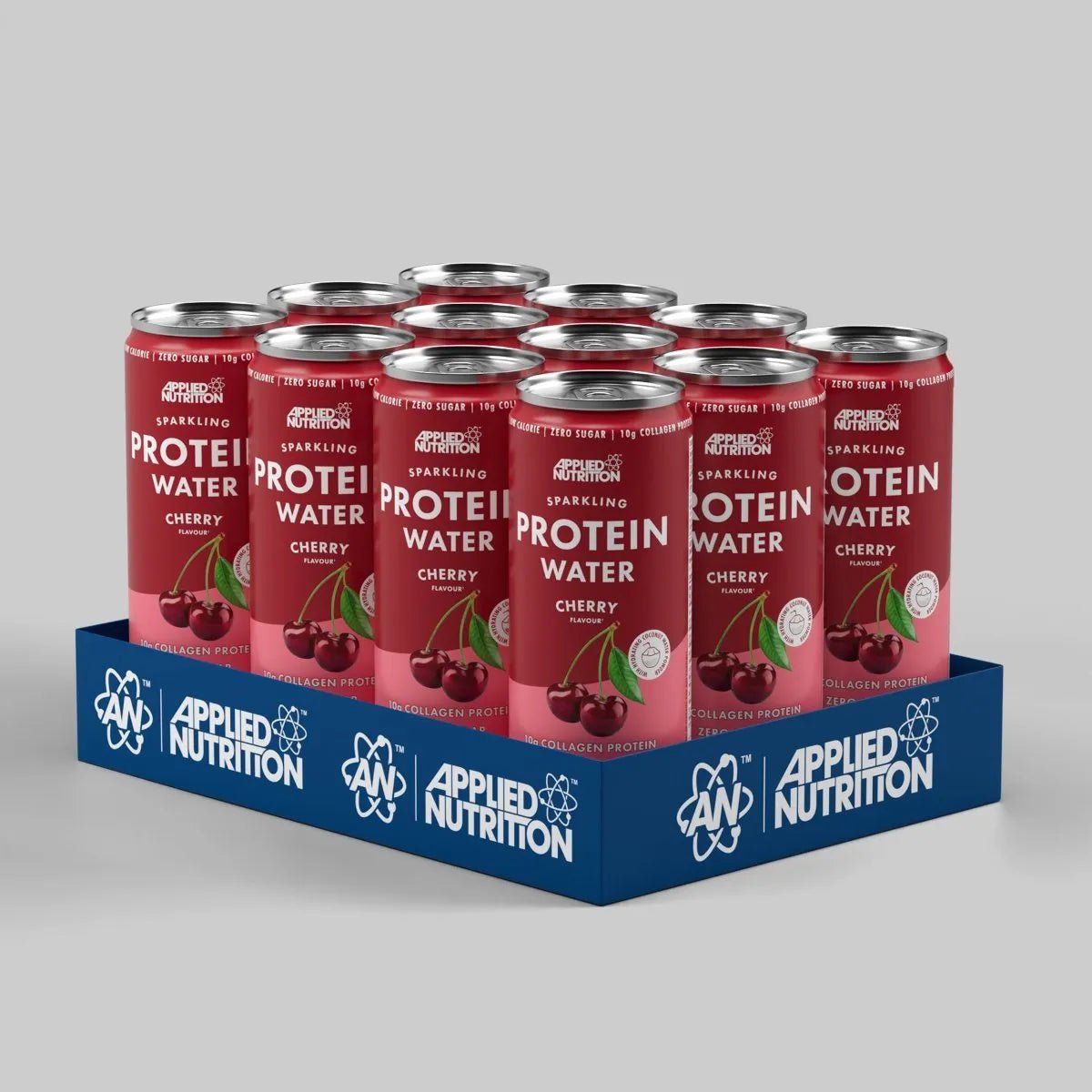 Applied Nutrition Sparkling Protein Water 12x330ml - Cherry - manufacturer product image