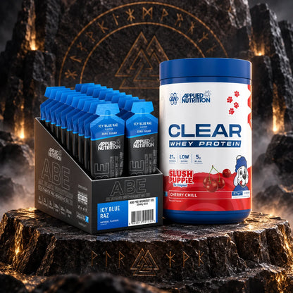 Applied Nutrition Clear Whey and ABE gels special offer bundle on Norse stone