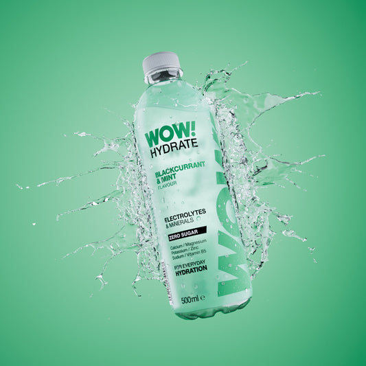 WOW! Hydrate 12x500ml Blackcurrant & Mint packshot