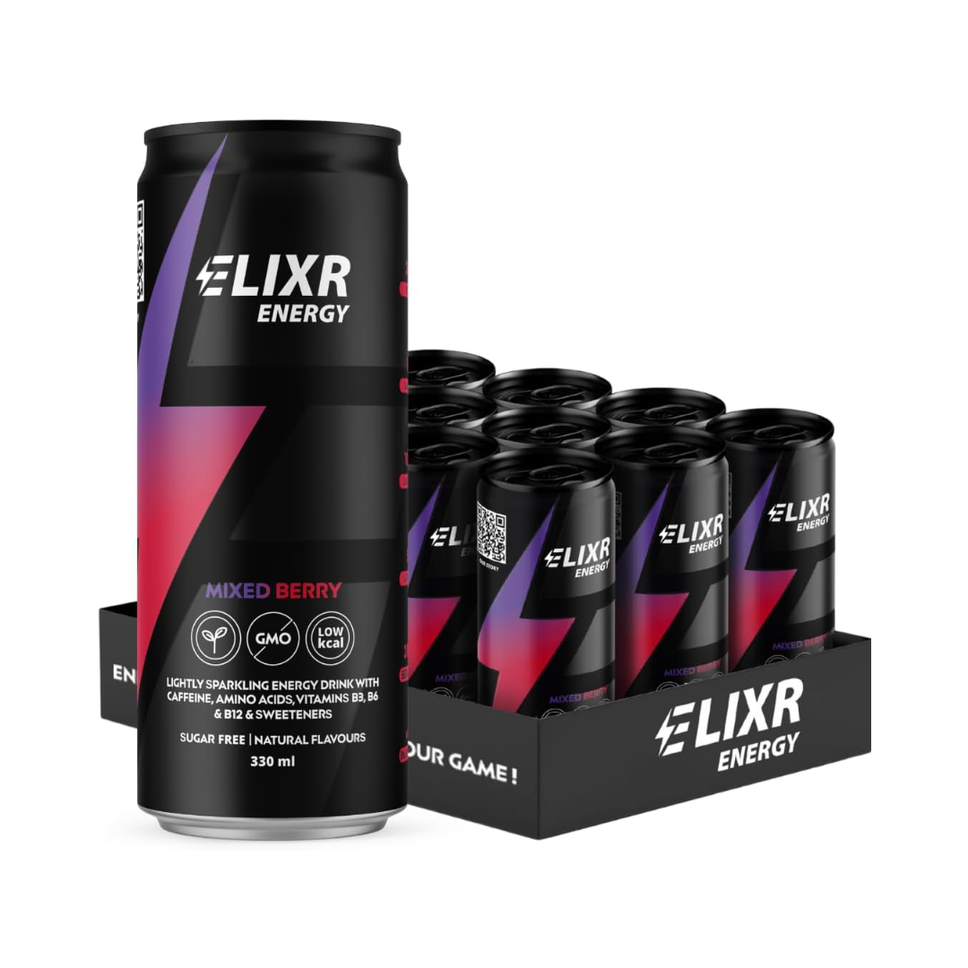 Elixr Energy Energy Drink 12x330ml Mixed Berry packshot