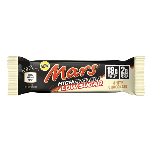 Mars Hi Protein Low Sugar Bar 57g White Chocolate packshot