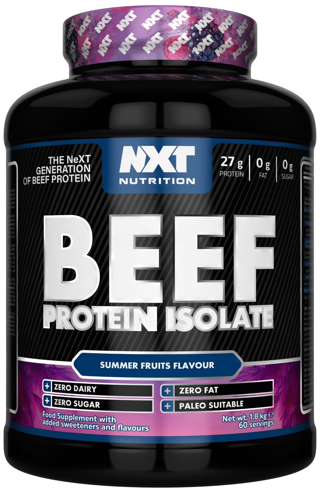NXT Nutrition Beef Protein Isolate 1.8kg
