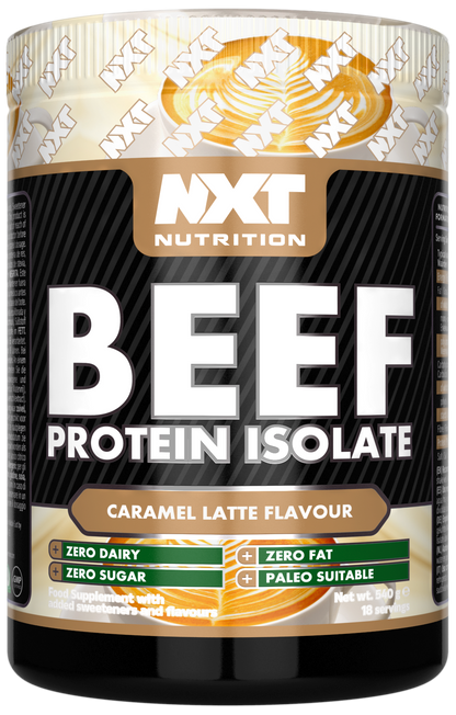 NXT Nutrition Beef Protein Isolate 540g Caramel Latte packshot