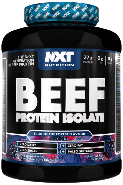 NXT Nutrition Beef Protein Isolate 1.8kg Fruits of the Forest packshot