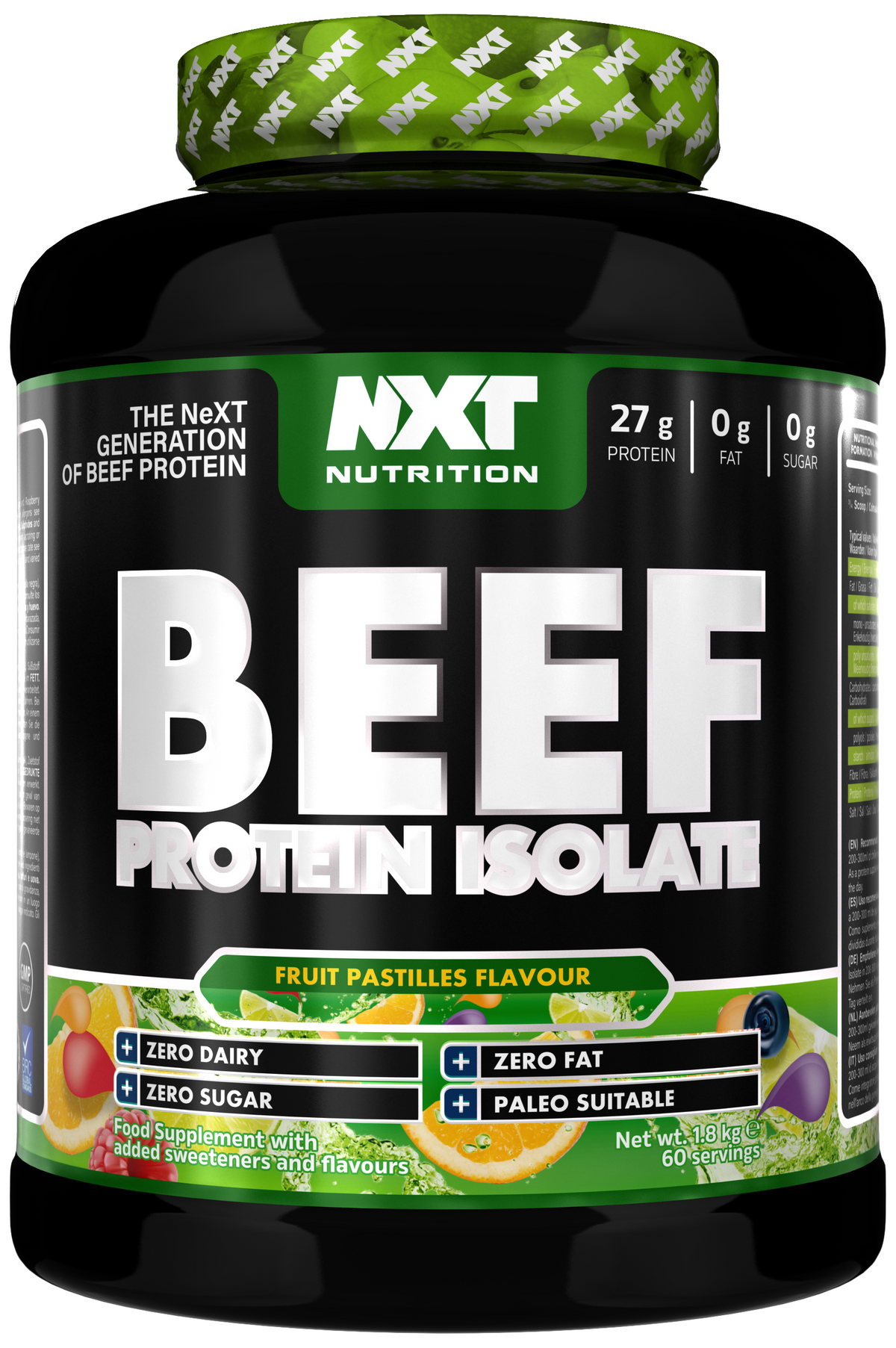 NXT Nutrition Beef Protein Isolate 1.8kg