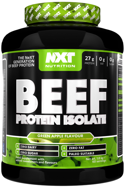 NXT Nutrition Beef Protein Isolate 1.8kg Apple packshot