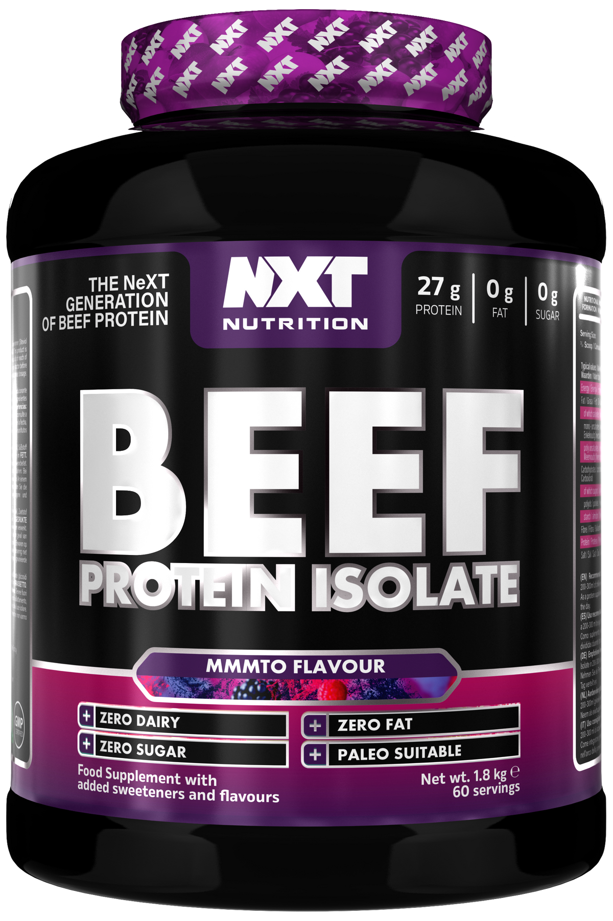 NXT Nutrition Beef Protein Isolate 1.8kg