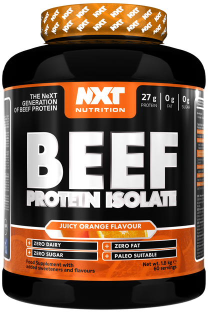 NXT Nutrition Beef Protein Isolate 1.8kg Orange packshot