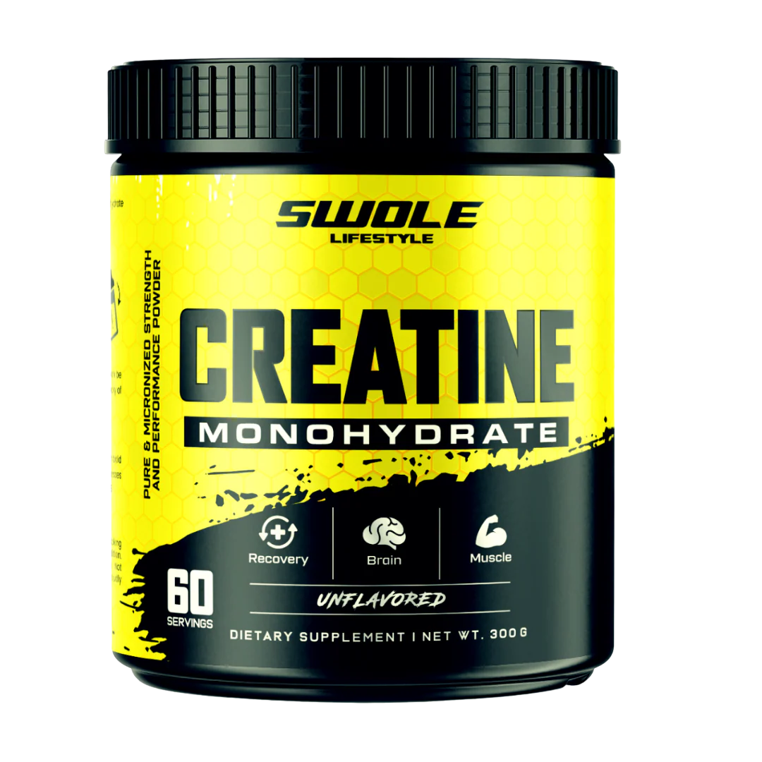 SWOLE Lifestyle Creatine Powder Micronised 300g Unflavoured packshot