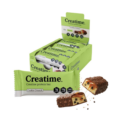 Creatime Creatine Protein Bar 12x50g Cookie Crunch packshot